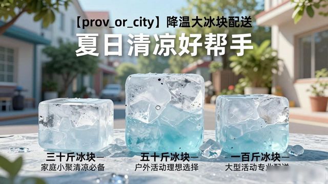 金华降温大冰块配送_海鲜排档降温解决方案_高温天气大冰块配送