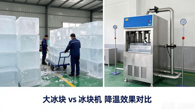大冰块和冰块机哪个更划算_金华车间防暑降温大冰块_车间大冰块降温效果怎么样